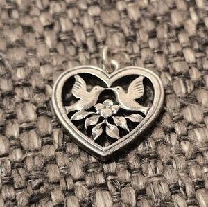 James Avery Retired Lovebirds Pendant